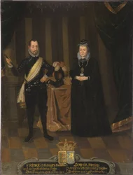 König Friedrich II. von Dänemark (1534-1588) und Königin Sophie von Dänemark (1557-1631)