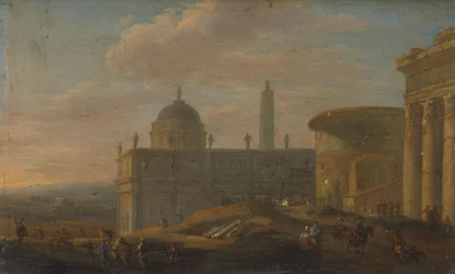 Italienische Stadtansicht