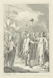 Prinz Wilhelm V. bietet der niederländischen Jungfrau seine Dienste an