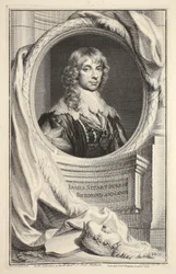 Porträt von James Stuart, Duke of Richmond und Lennox, Illustration aus 