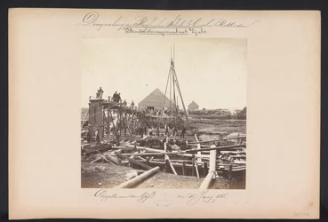 Unteres Pumpwerk mit Schrauben / Cappelle aan den IJssel den 15. Juni 1868