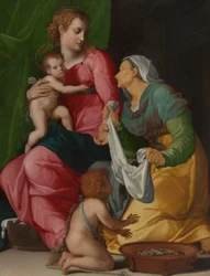 Madonna mit Kind und den Heiligen Elisabeth und Johannes dem Täufer