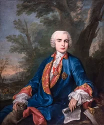 Der Kastrat Carlo Broschi, bekannt als Il Farinelli, ca. 1752