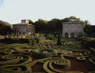 Ansicht der Villa Lante