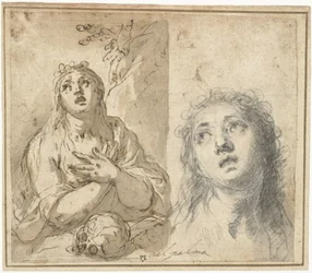 Reuige Magdalena in einer Landschaft