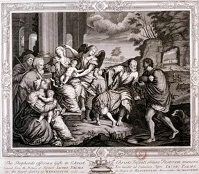 Die Hirten bringen Geschenke zu Christus, 1733
