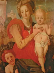 Madonna und Kind mit dem kleinen Johannes dem Täufer