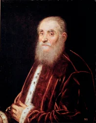 Porträt eines venezianischen Senators von Jacopo Robusti genannt Tintoretto