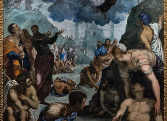St. Augustinus heilt den Lahmen (Detail)