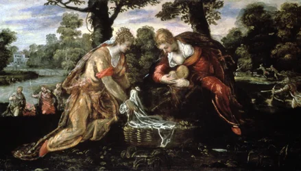Das Auffinden von Moses, 16. Jahrhundert