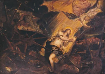 Das Martyrium der Heiligen Katharina, von Jacopo Robusti, bekannt als Tintoretto (1518-1594), Patriarchenpalast, Venedig, Italien