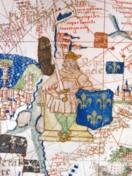 Renaissancekarte Europas, nach Jacopo Russo, 1528