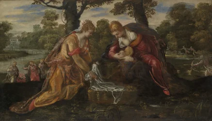 Die Auffindung des Moses, 1560er Jahre