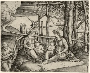 Die Heilige Familie mit der Heiligen Elisabeth und dem Johannesknaben