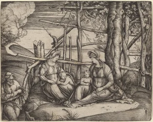 Die Heilige Familie mit der Heiligen Elisabeth