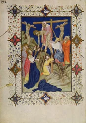 MS 11060-11061 Stunden des Kreuzes: Vesper, die Kreuzabnahme