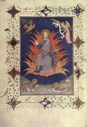 MS 11060-11061 Bußpsalmen: Christus in Majestät, aus den 