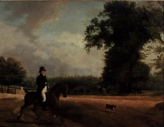 George Luving zu Pferd