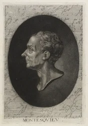 Montesquieu, graviert von Jean-Baptiste de Grateloup