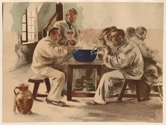 Die Suppe in der Stube
