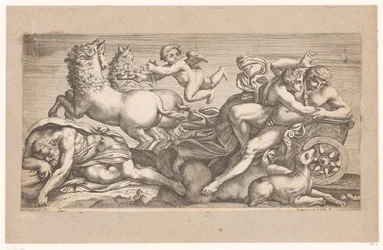 Cephalus von Aurora in ihrem Streitwagen mitgenommen