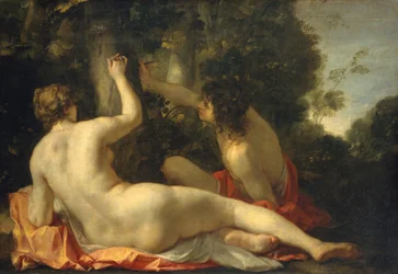 Angelica und Medoro, möglicherweise frühe 1630er Jahre