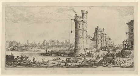 Ansicht des Pont-Neufs, Blatt der Folge „Zwei große Ansichten von Paris“