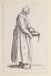 Bettlerin, die eine Schale trägt, aus Die Bettler (La mendiante à la sébille)