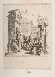 Christus vor Kaiphas gebracht, Nr. 7 von 11 aus Die kleine Passion