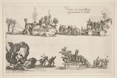 Kampf an der Barriere, Eintritt seiner Hoheit (Karl IV) repräsentiert die Sonne