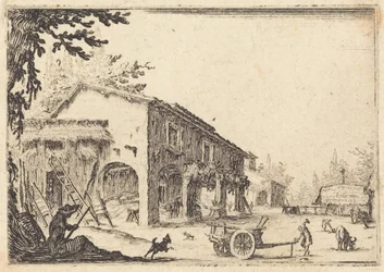 Hof eines Bauernhofs