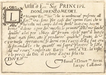 Widmung an Don Lorenzo de