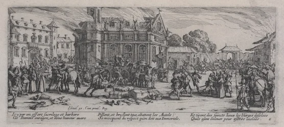 Verwüstung eines Klosters, aus 