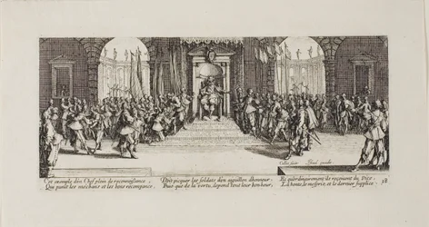 Verteilung der Belohnungen, Platte achtzehn aus Die Elenden des Krieges