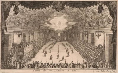 Herzog Karl IV. trifft zu Fuß ein, aus Combat à la Barrière