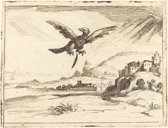 Adler verliert eine alte Feder
