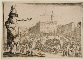 Fest auf der Piazza della Signoria in Florenz, aus „Die Capricci“ (Florentiner Ausgabe)