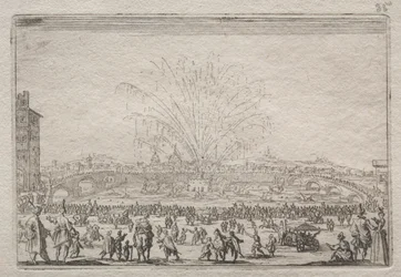 Feuerwerk am Arno