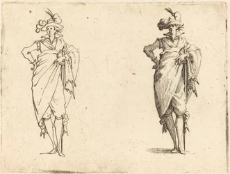 Herr von vorne gesehen mit Hand an der Hüfte