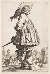 Herr in einem Pelzbesetzten Mantel, aus der Serie „Der Adel von Lothringen“