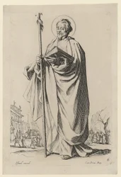 Heiliger Thomas, Blatt 10 der Folge "Jesus, die zwölf Apostel und Maria"