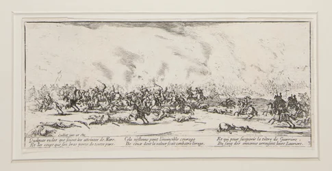 La bataille, Platte 3 aus der Serie Les grandes misères de la guerre