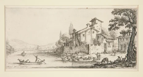 Der Spaziergang auf dem Wasser (Auf dem Fluss), aus Landschaften für Giovanni de