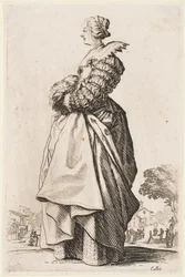 Dame mit Muff (aus der Serie „Der Adel von Lothringen“)