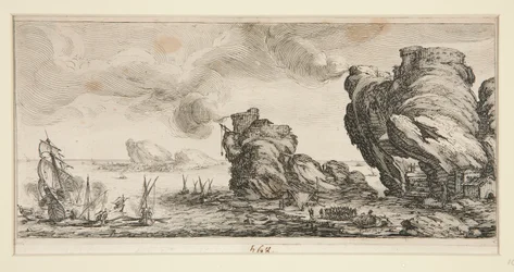 Die Seeschlacht, aus Landschaften für Giovanni de Medici