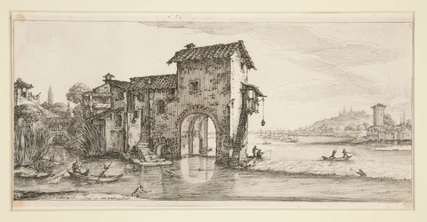 Die Wassermühle, aus Landschaften für Giovanni de Medici