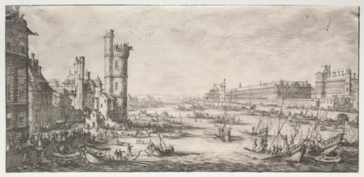 Die zwei großen Ansichten von Paris: Blick auf den Louvre
