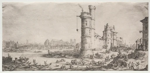 Die zwei großen Ansichten von Paris: Ansicht der Pont Neuf