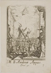 Martyrium des Heiligen Andreas, Platte drei aus Die Martyrien der Apostel