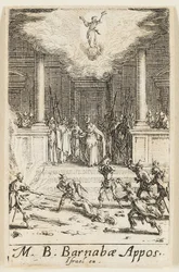 Martyrium des Heiligen Barnabas, Platte fünfzehn aus Die Martyrien der Apostel